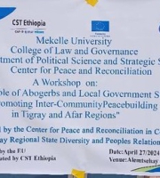  A workshop held on Promoting Inter-Community Peace building in Tigray and Afar Regions.