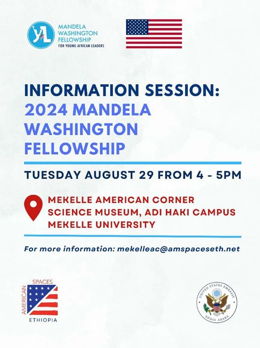 You wanted to attend the inspiring information session about the &quot; Mandela Washington Fellowship (MWF) 2024 Program&quot; and &quot;English Language Learning Program&quot;?