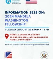 You wanted to attend the inspiring information session about the &quot; Mandela Washington Fellowship (MWF) 2024 Program&quot; and &quot;English Language Learning Program&quot;?