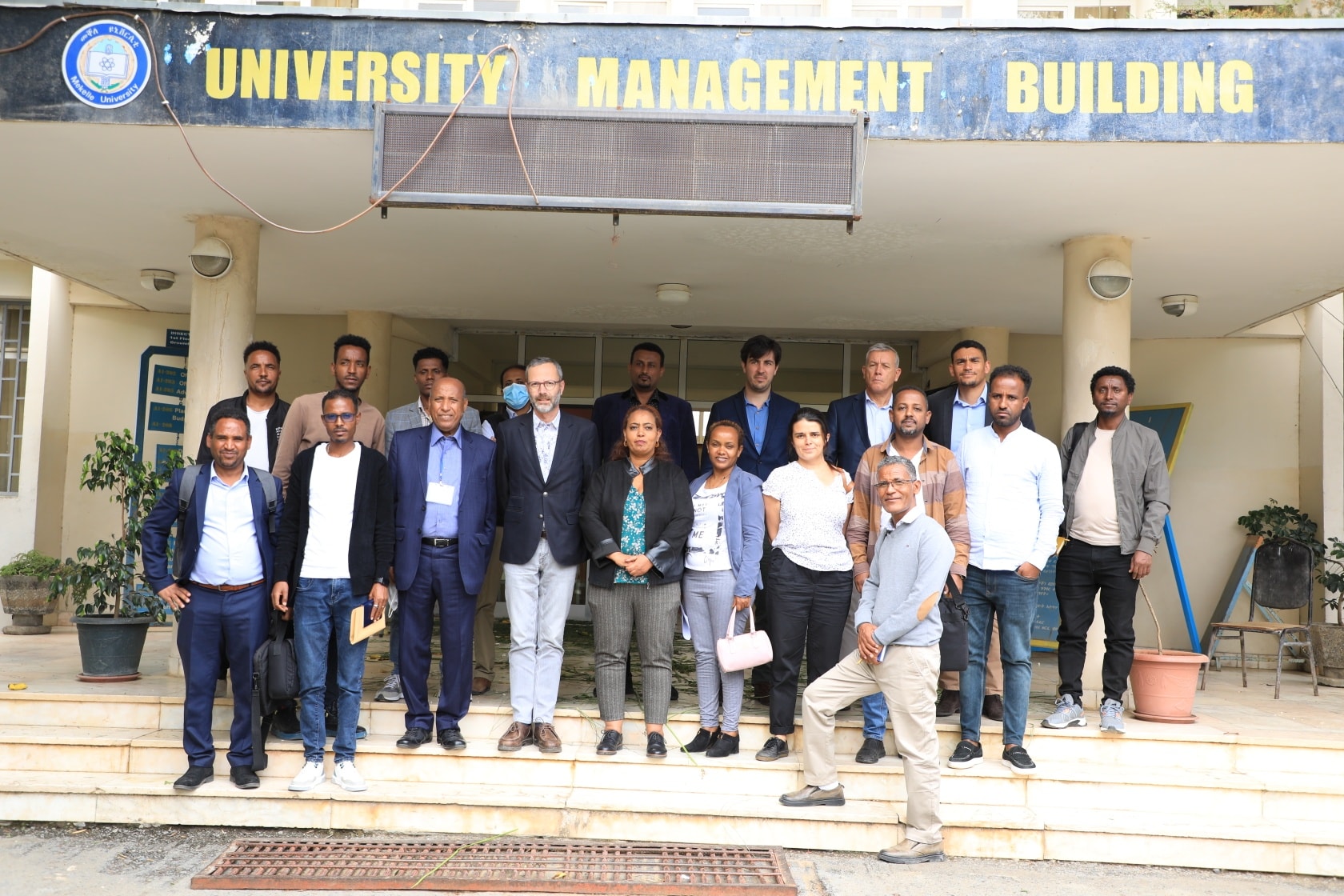 A delegation led by a France Ambassador to Ethiopia Paid a visit in Mekelle University