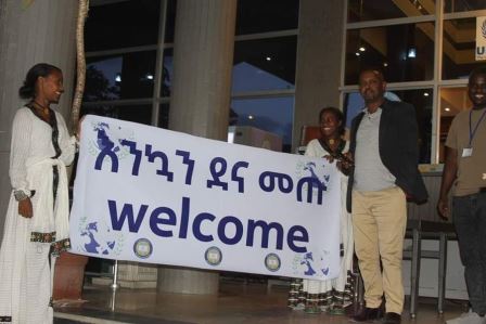 Welcoming of guests for the International Conference