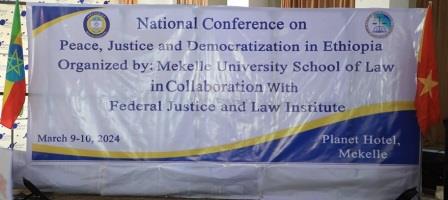National Conference on Peace, Justice and democratization in Ethiopia has commenced at Planet Hotel,Mekelle . 