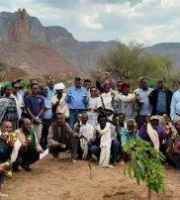 As part of the A4Store project kick-off workshop, participants paid a field visit at Mai Gobo, Hawzein, Tigray.